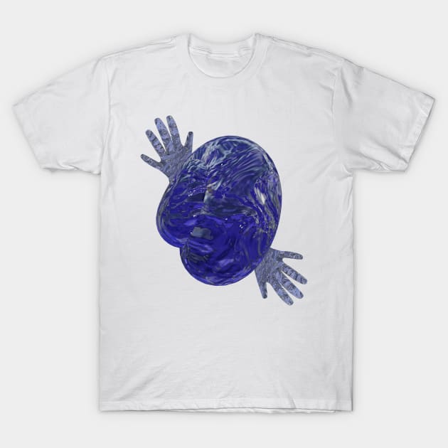 Abstract Hands (water) T-Shirt by MeditativeLook